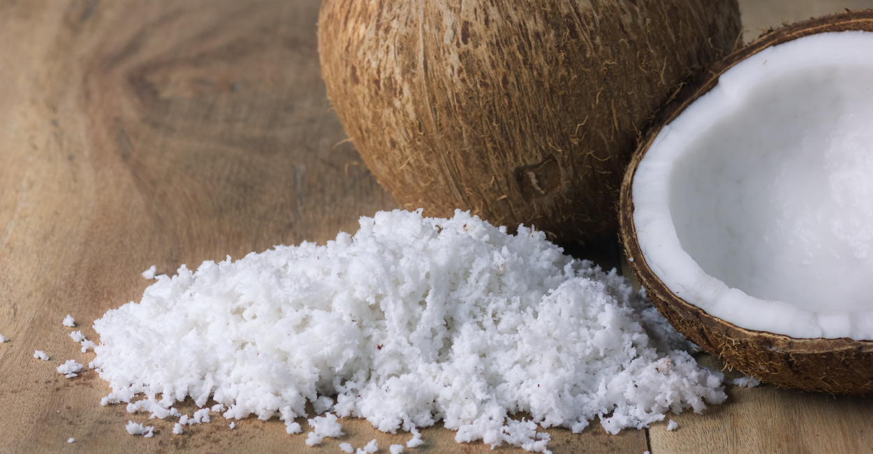 The dried coconut meat is known as – Copra