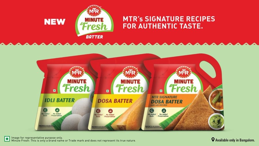 MTR Foods forays into authentic fresh batter category - Food News - 18-12-2021