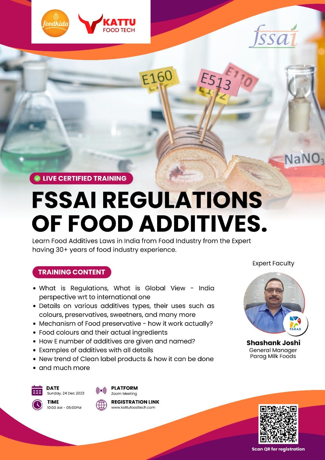 FSSAI Regulations of Food Additives || Online training on Food Additives by kattufoodtech