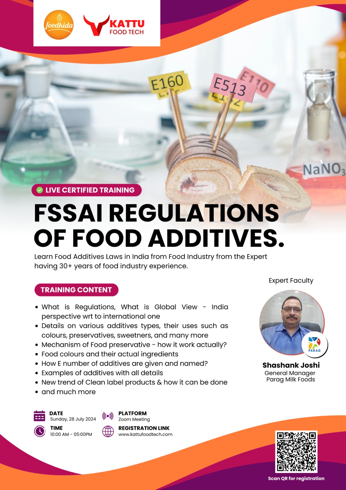 FSSAI Regulations of Food Additives || Online training on Food Additives by kattufoodtech