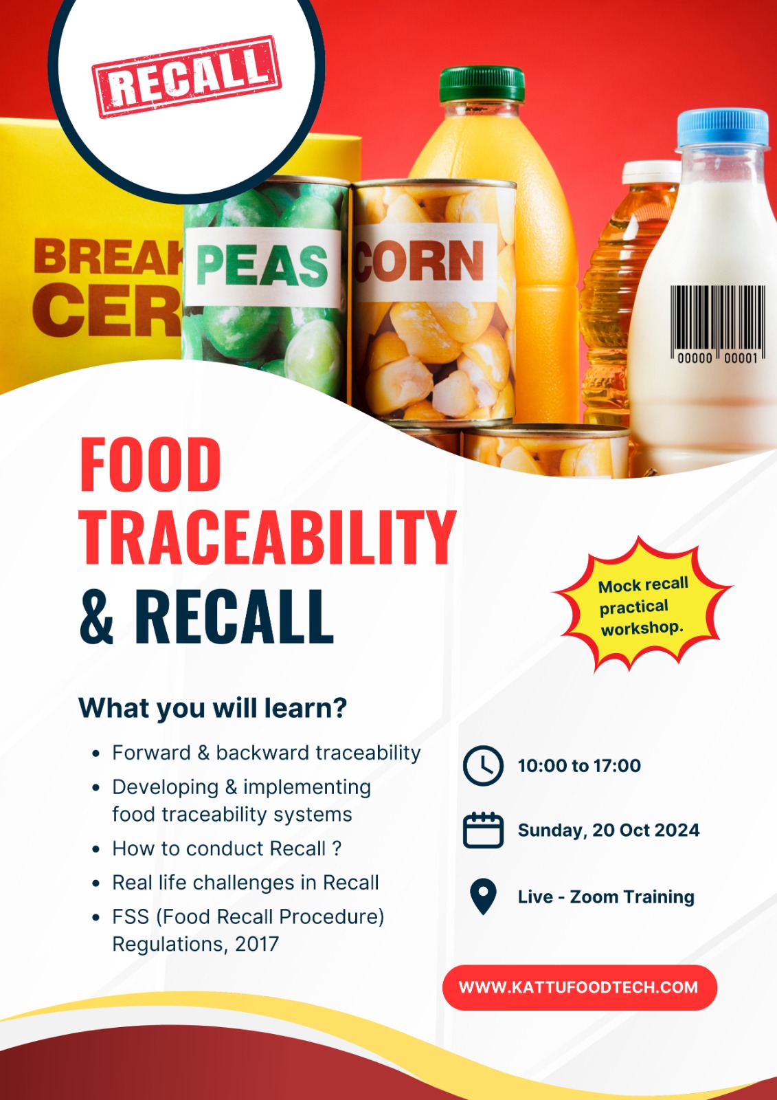 Food Traceability and Recall Training Program - This training provides you understanding on how to 🔎 trace and follow food products through | KATTUFOODTECH