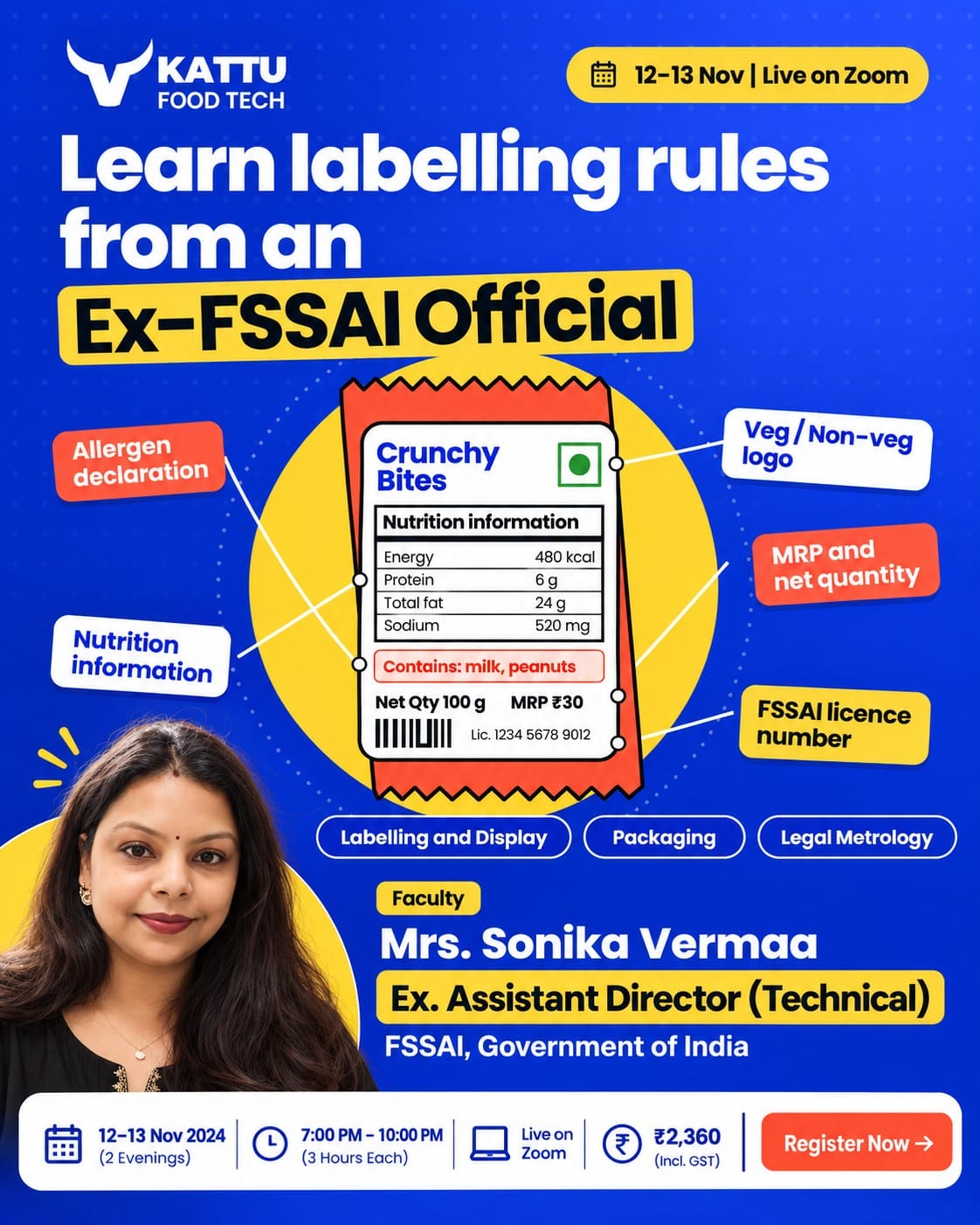 Labelling Display and Packaging Materials Regulations of FSSAI - MSME | kattufoodtech